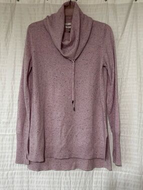 Max Studio 100% Cashmere Pink Speckled Tunic Sweater Women's Large
